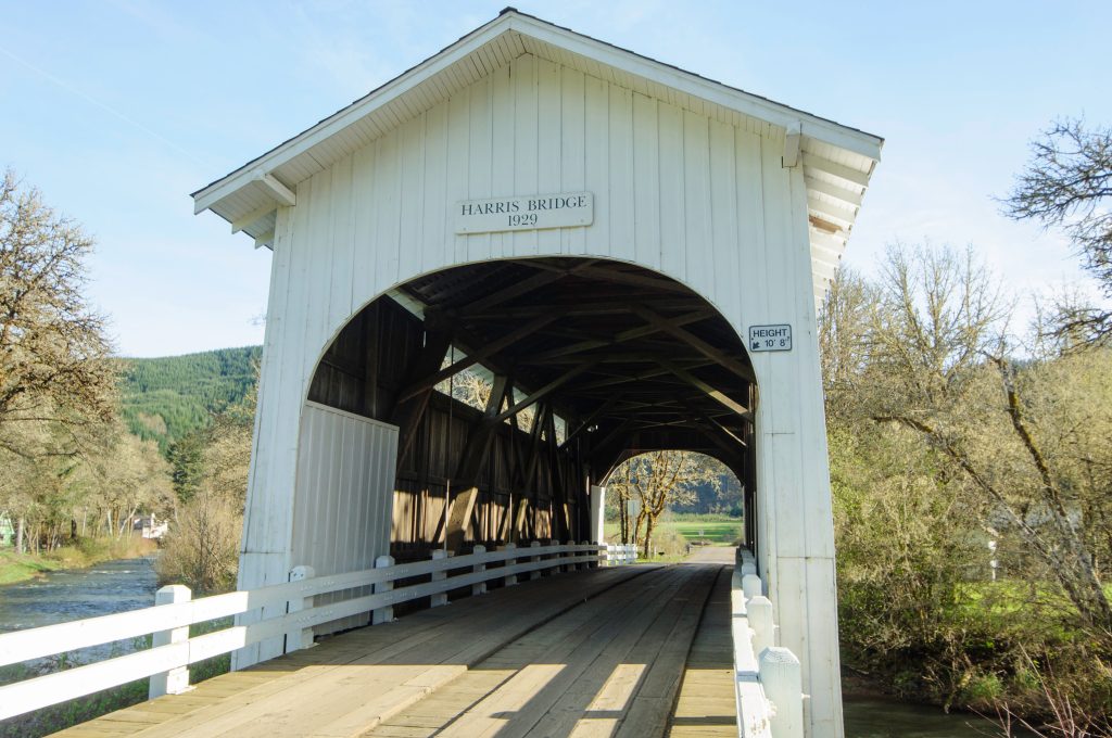 Covered Bridge Over Mary's River, Benton County Oregon